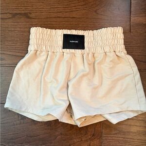 TALENTLESS Women's High Waist Tan Shorts